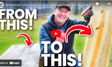 Refurbishing Outdoor Wood Furniture with Marine Grade Varnish-AMAZING RESULTS!!
